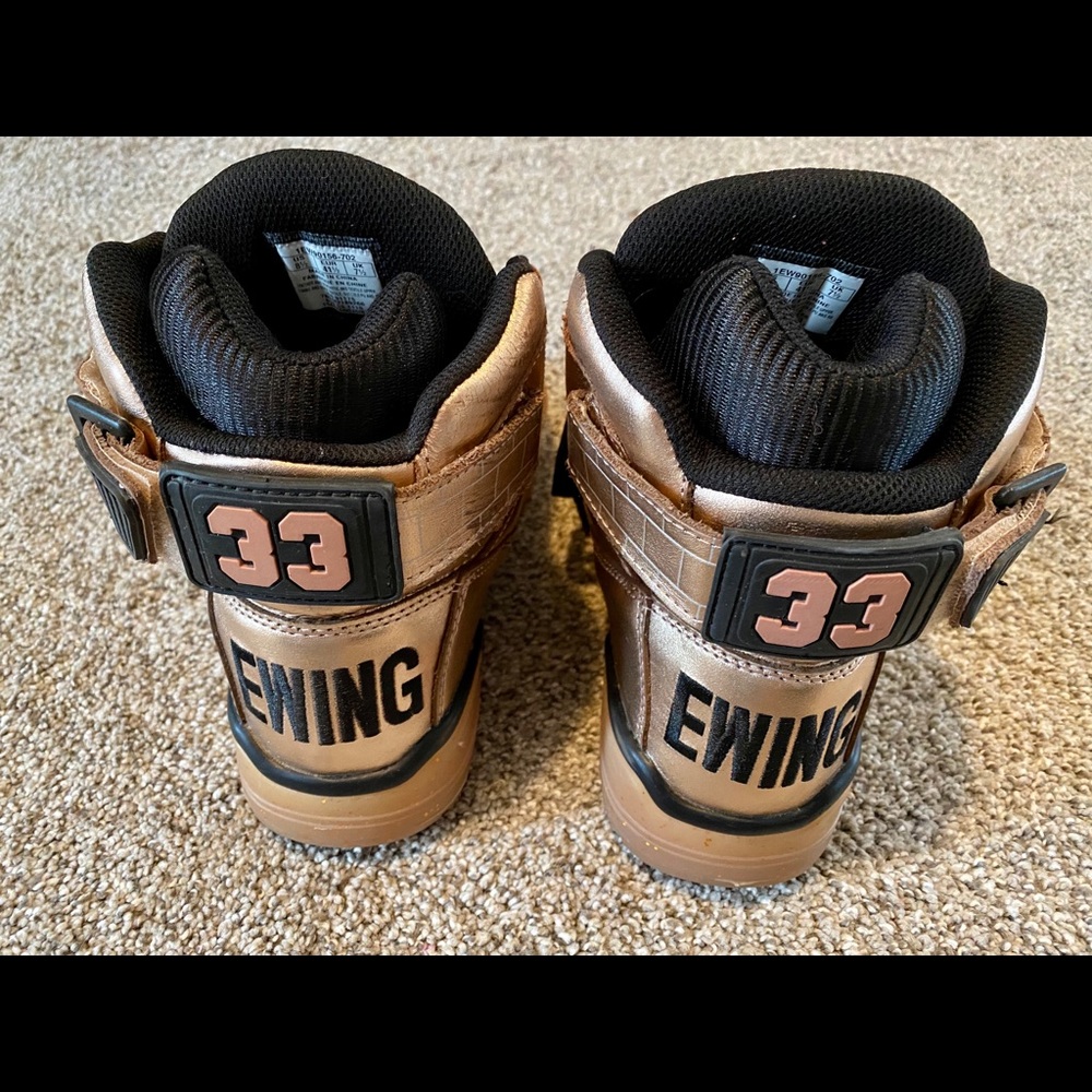 Ewing 33 hi rose gold sneakers size 8.5